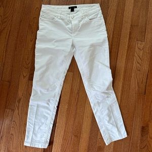 White House Black Market White Slim Ankle Jeans